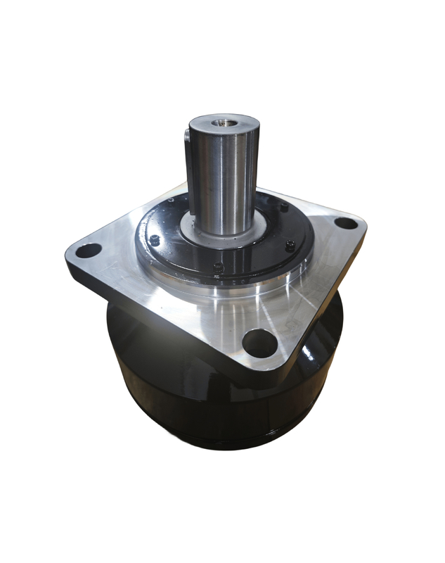 Torque nominal de 100 a 125 r/min. Motor hidráulico, ferro fundido, peso de 30 a 110 kg